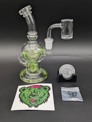 Preview pic of BEAR QUARTZ SPHERE DAB RIG SET