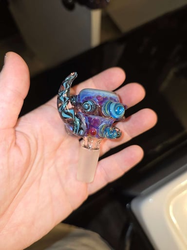 Preview pic of Amber purple horned slide