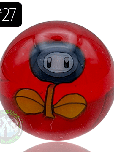 Preview pic of Keys Glass - Marble #27 (Mario - Ice Flower)