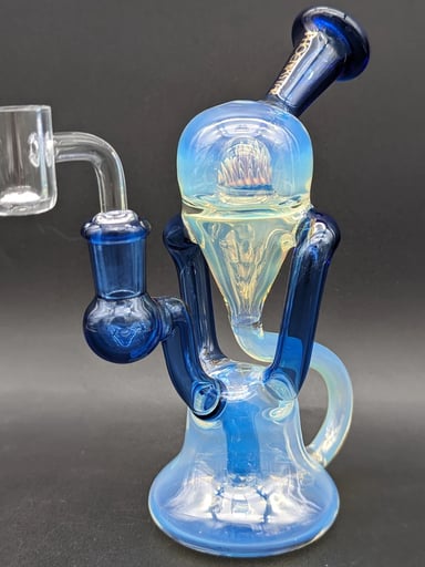 Preview pic of PHOENIX FUMED 7" MARBLE RECYCLER DAB RIG
