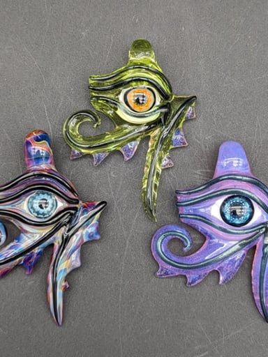 Preview pic of Mako Glass Eye of Ra Pendant