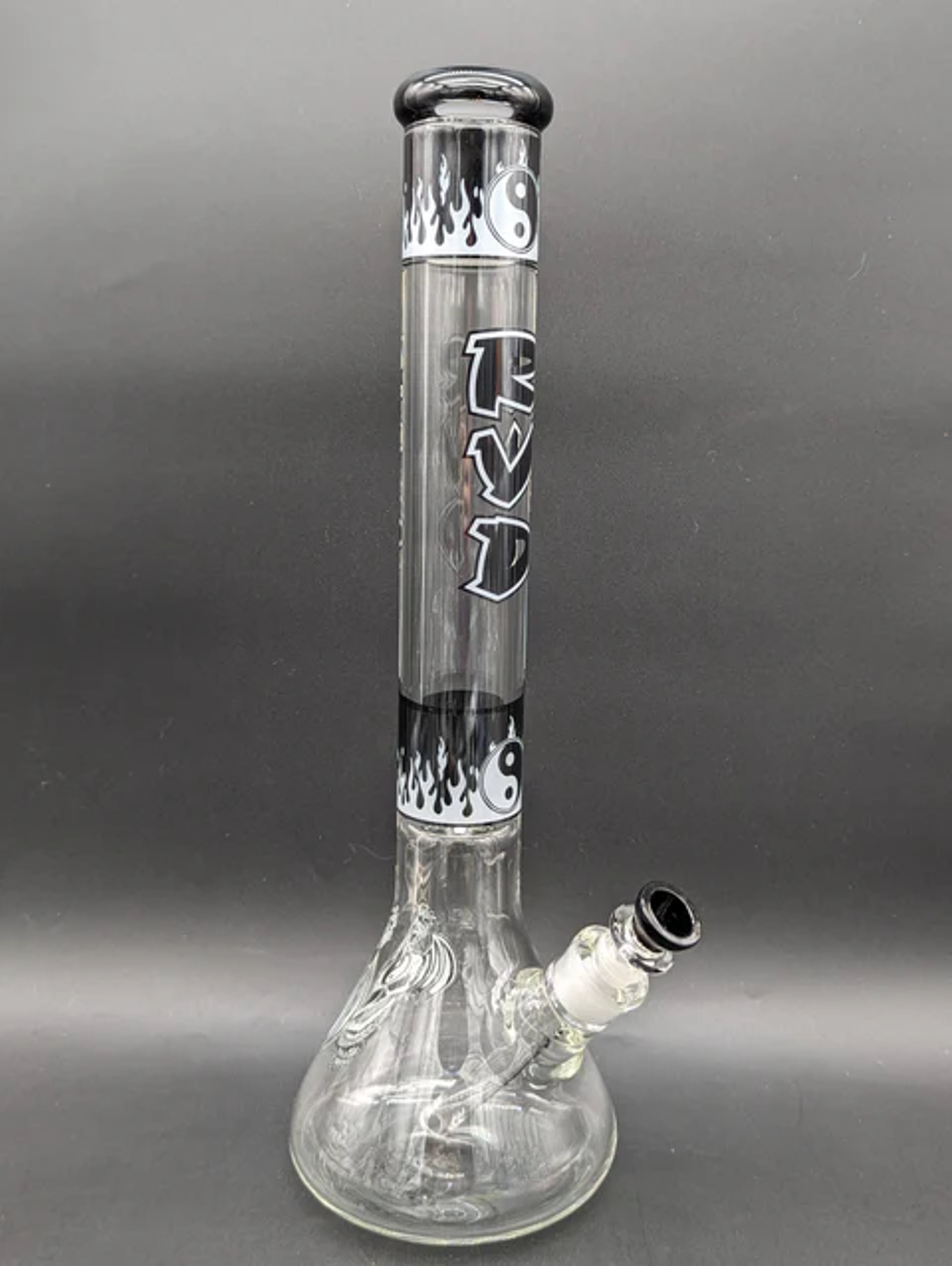 RVD Glass Flaming Zen Beaker Bong image 0