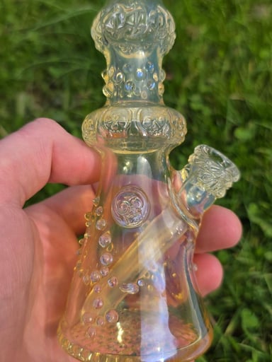 Preview pic of Hensley Glass - Poison Bottle Jammer (Yellow Colorway)