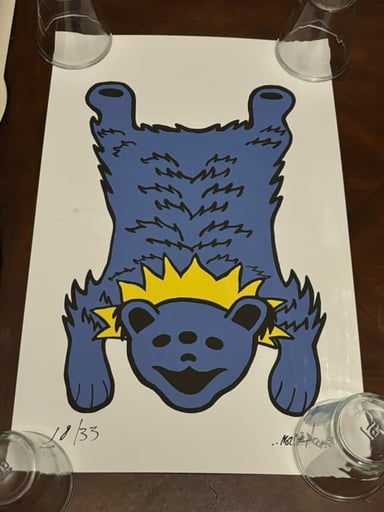 Preview pic of Wookerson Grateful Dead Bear Rug Print Set