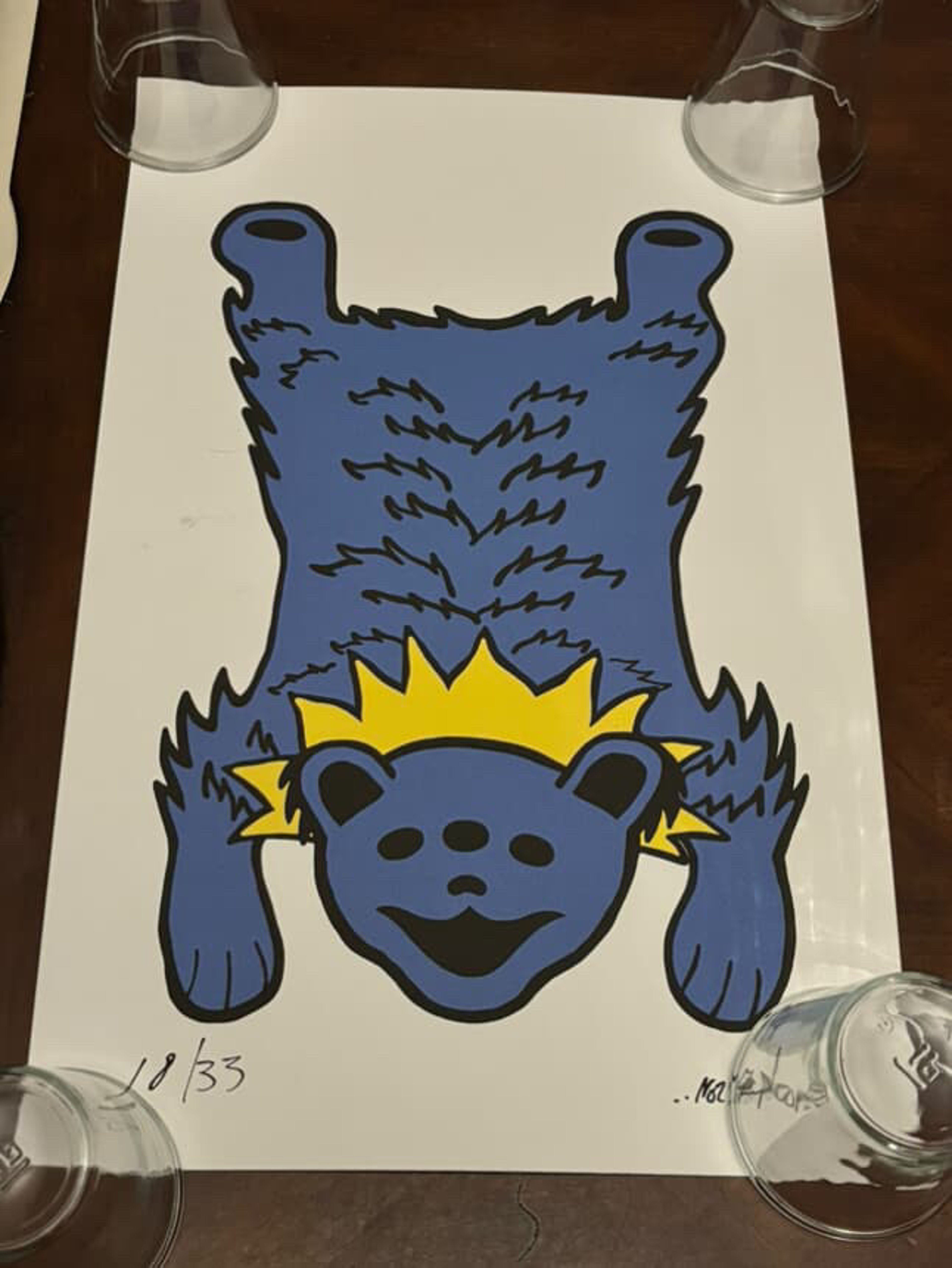 Preview pic of Wookerson Grateful Dead Bear Rug Print Set