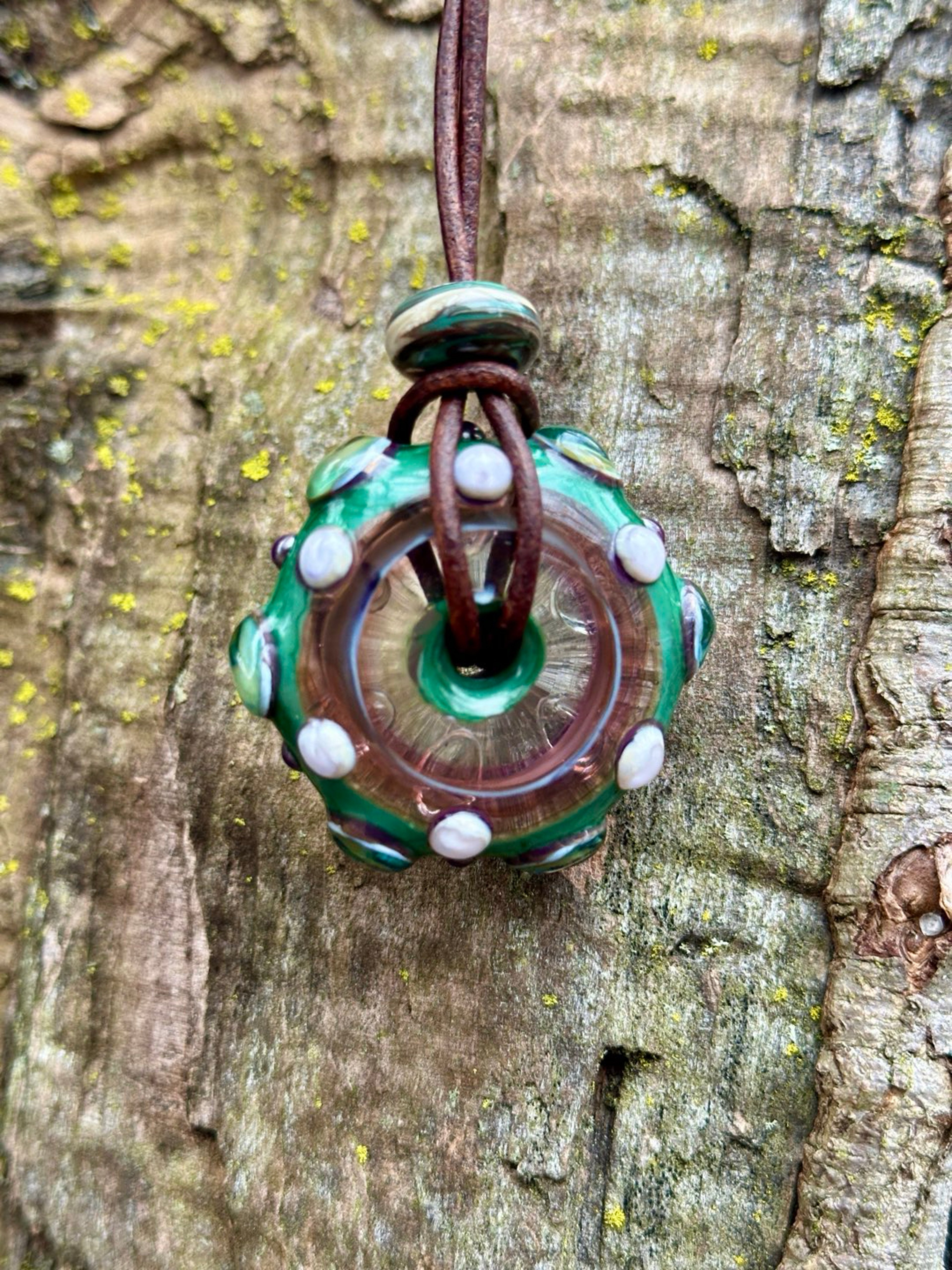 catwizard_glass amulet pendant image 0