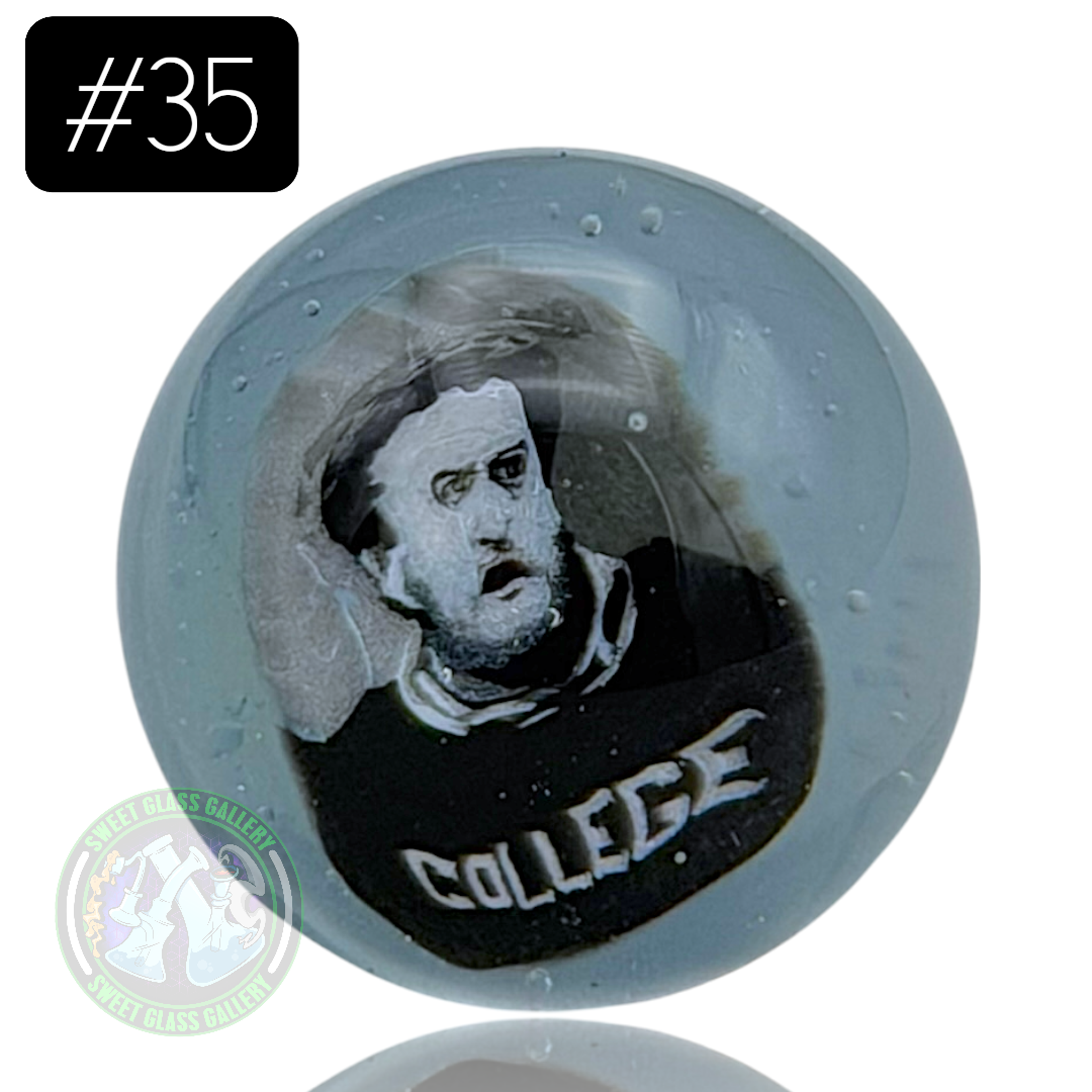 Keys Glass - Marble #35 (Bluto - National Lampoon’s Animal House) image 0