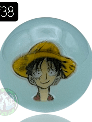 Preview pic of Keys Glass - Marble #38 (Luffy D Monkey - One Piecd)
