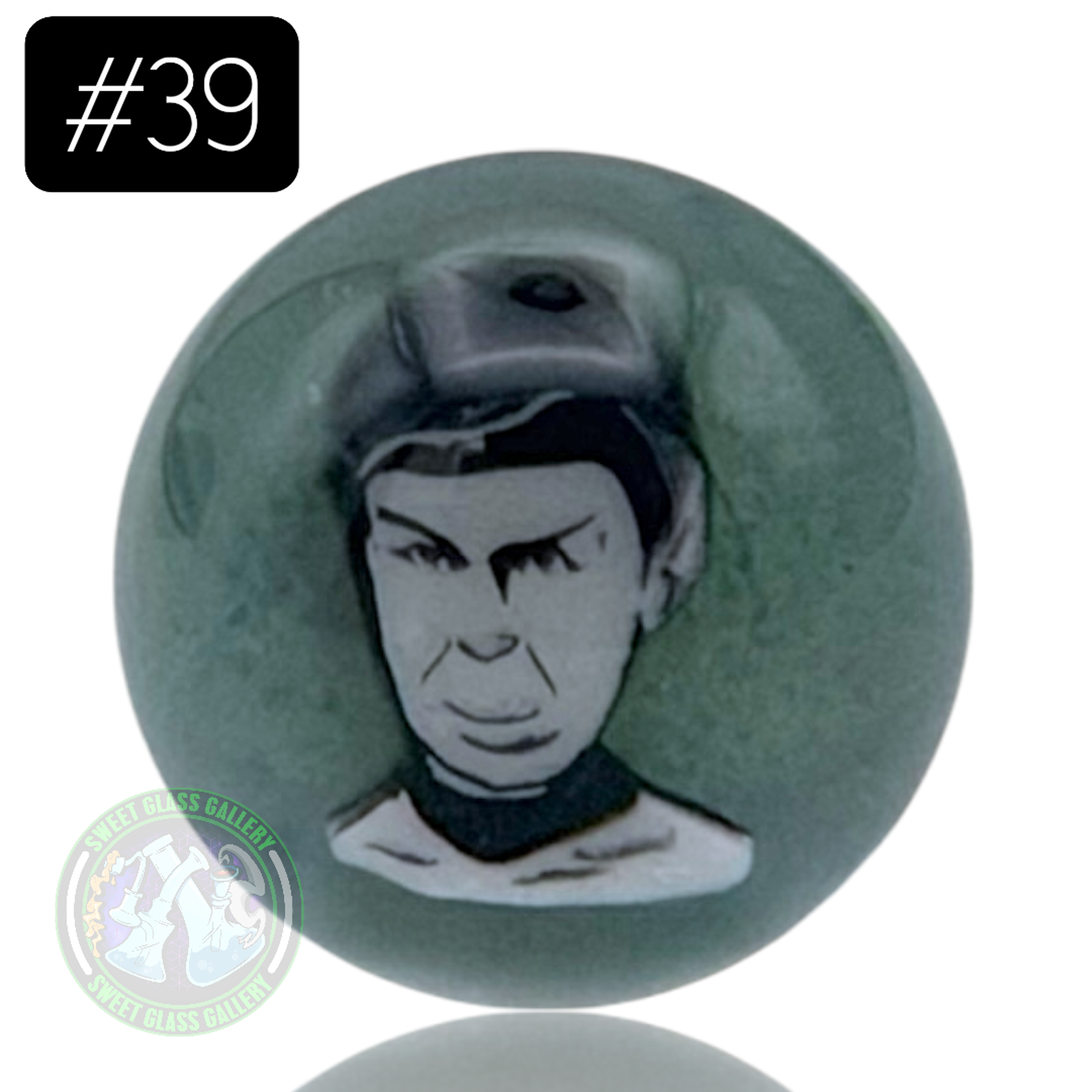 Preview pic of Keys Glass - Marble #39 (Spock - Star Trek)