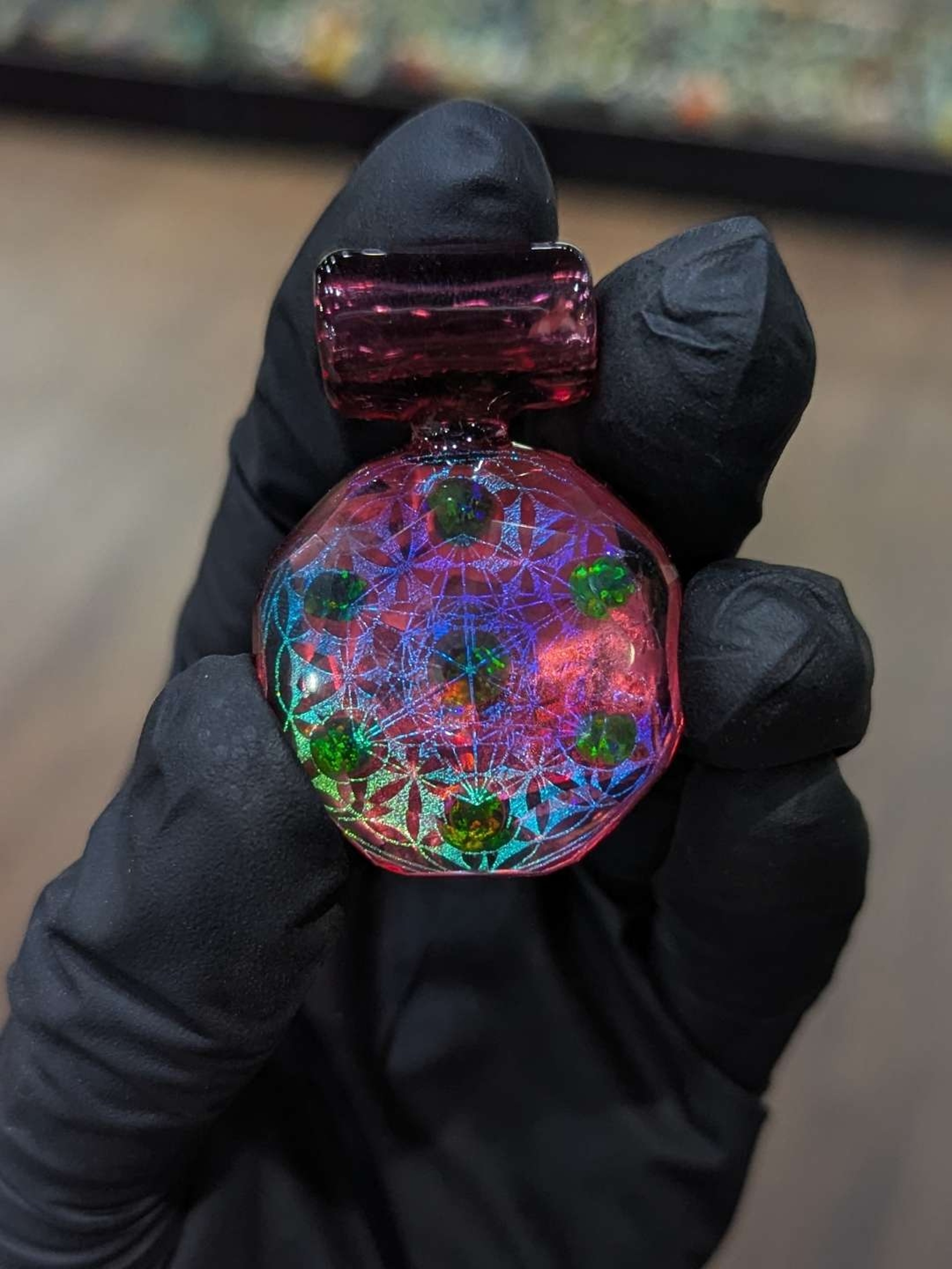Preview pic of Faceted Dichroic Pendant by Subtl