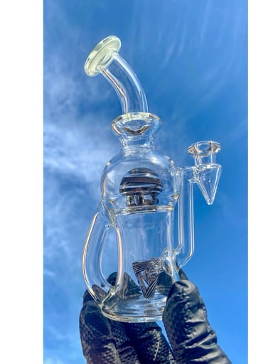 Preview pic of Tube Sock Glass Hustle Brain Bubbler Ball Blooper Rig