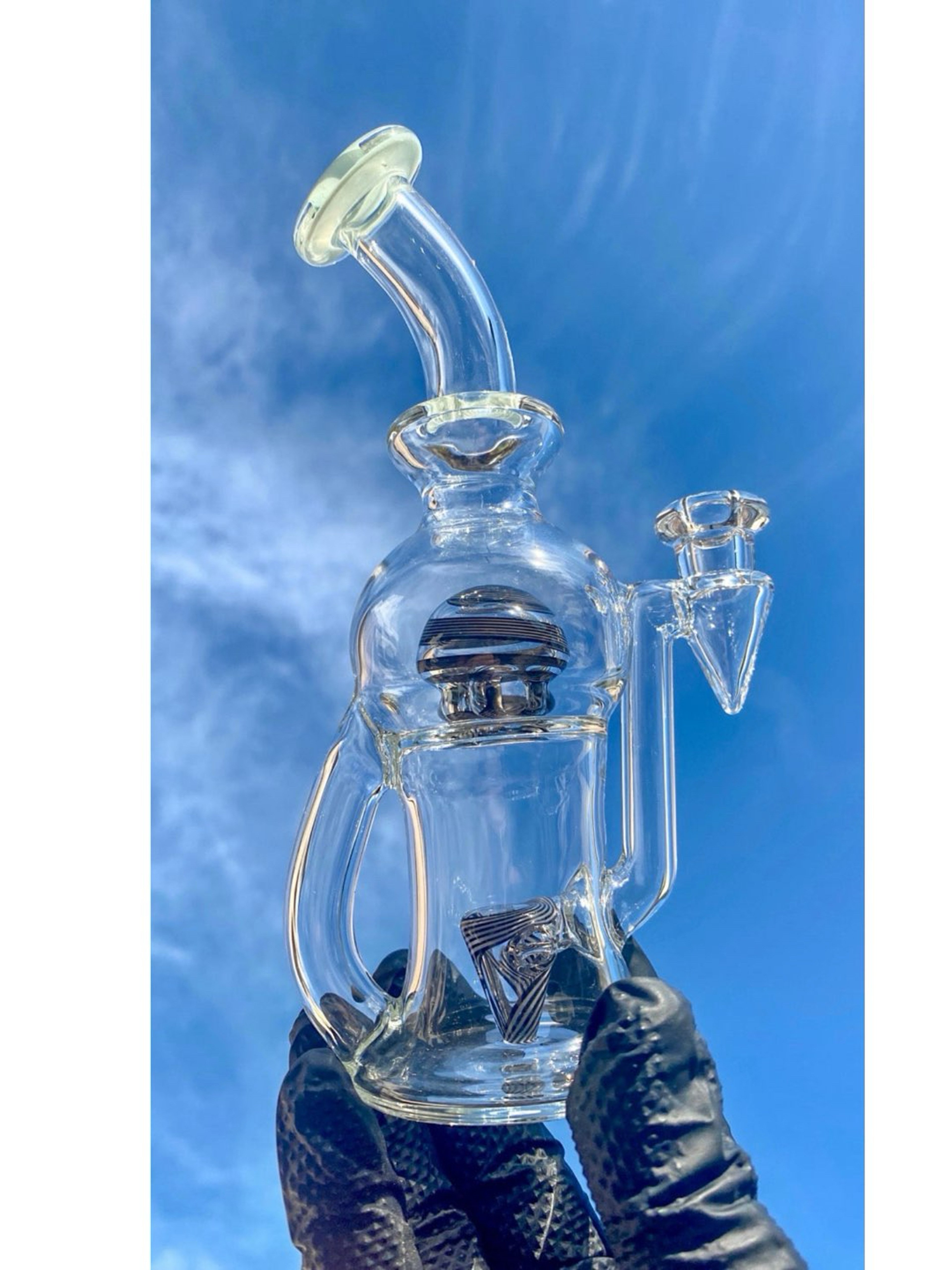 Preview pic of Tube Sock Glass Hustle Brain Bubbler Ball Blooper Rig