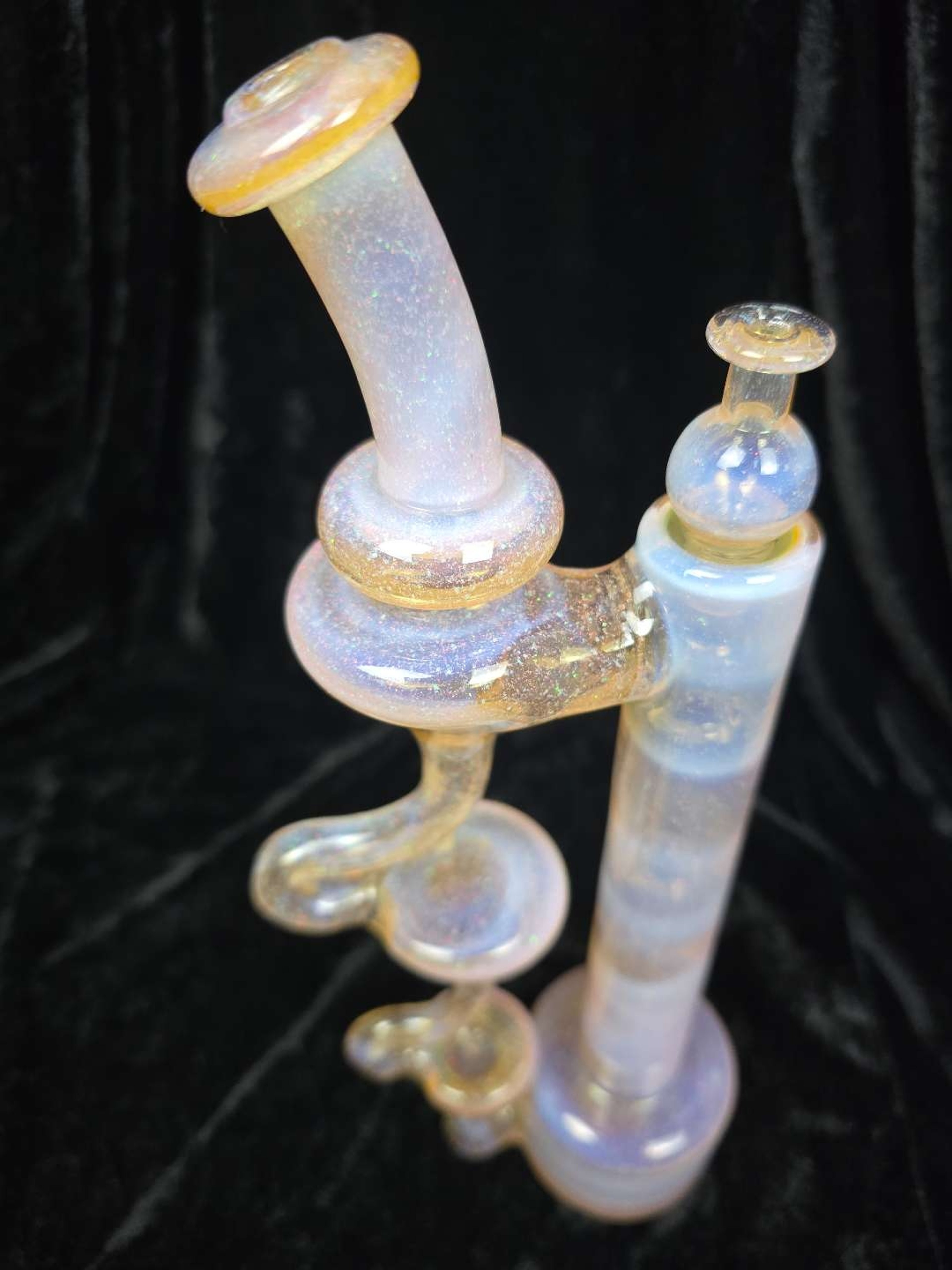 Preview pic of BEAR MOUNTAIN STUDIOS 3X5 RBR 10MM SHERBET CRUSHED OPAL
