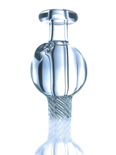 Preview pic of Gordo Scientific - GTR 2-channel Bubble Carb Cap - Clear