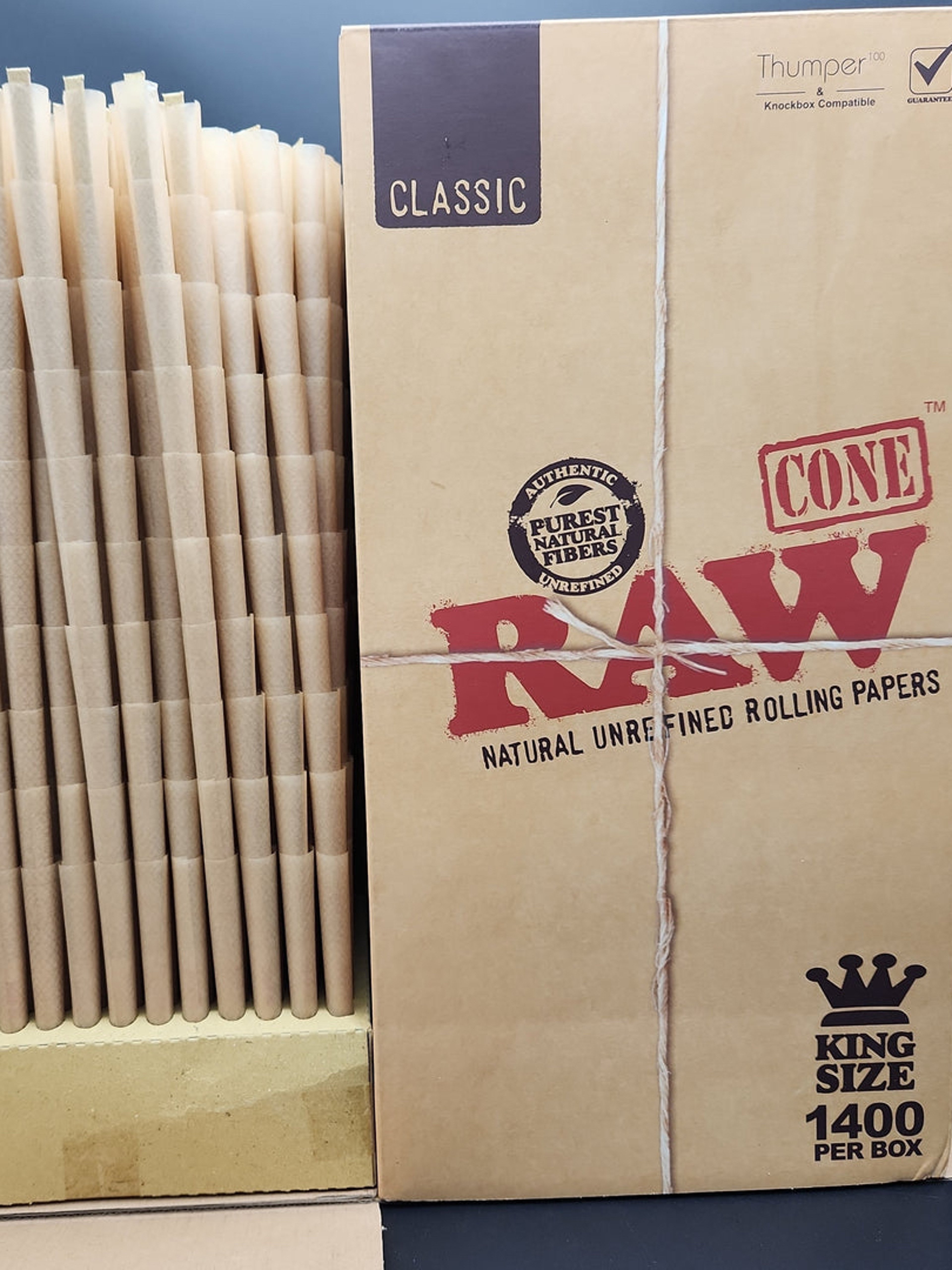 (20-1400 count) RAW CLASSIC KING SIZE CONES image 0