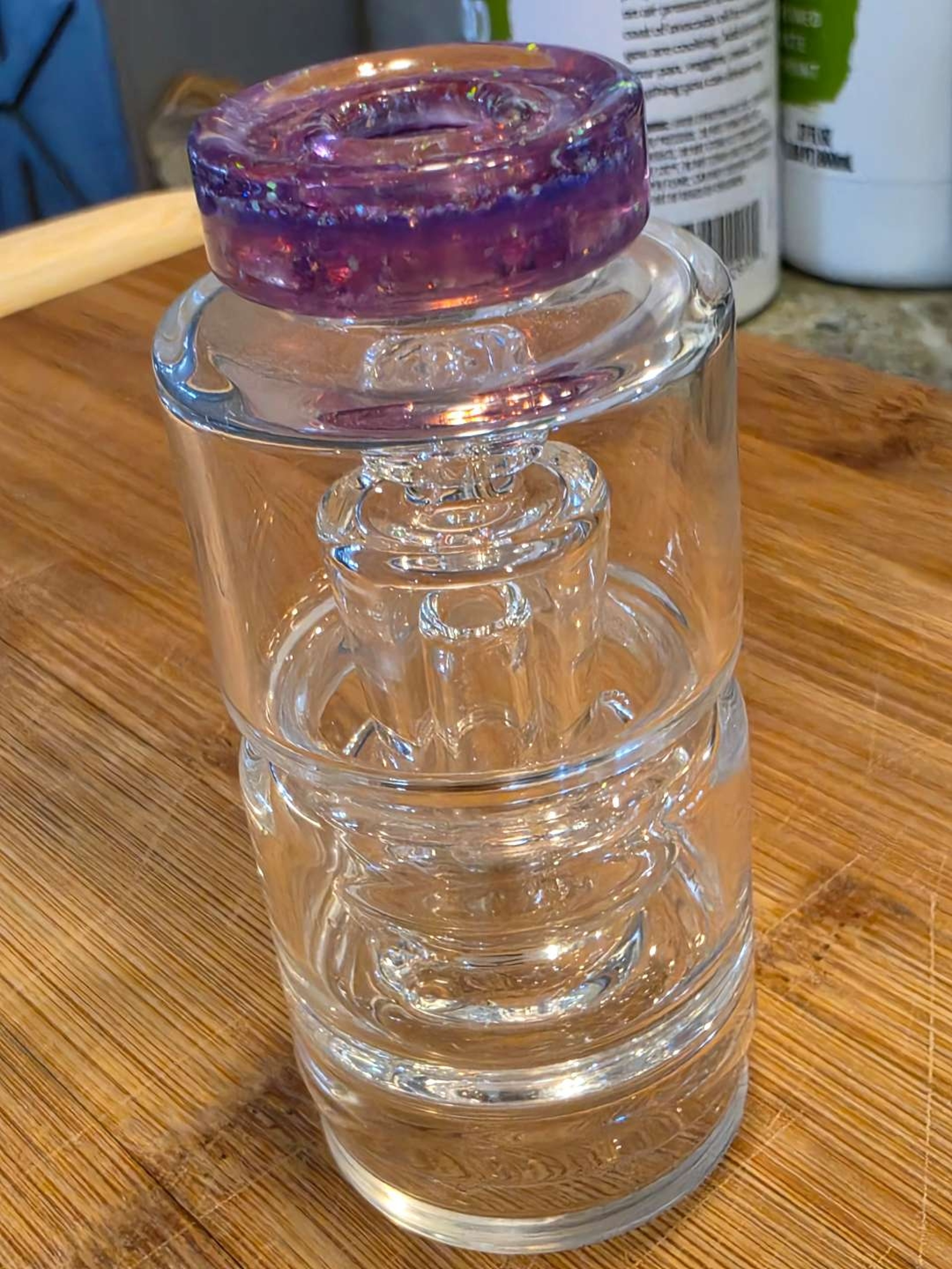 Preview pic of Spiders Glass 2-Hole Puffco Top (Royal Jelly)