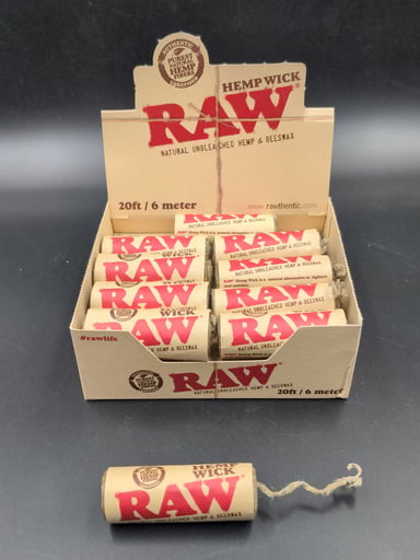 Preview pic of ($3) RAW NATURAL HEMP WICK ROLLS | 20FT EA