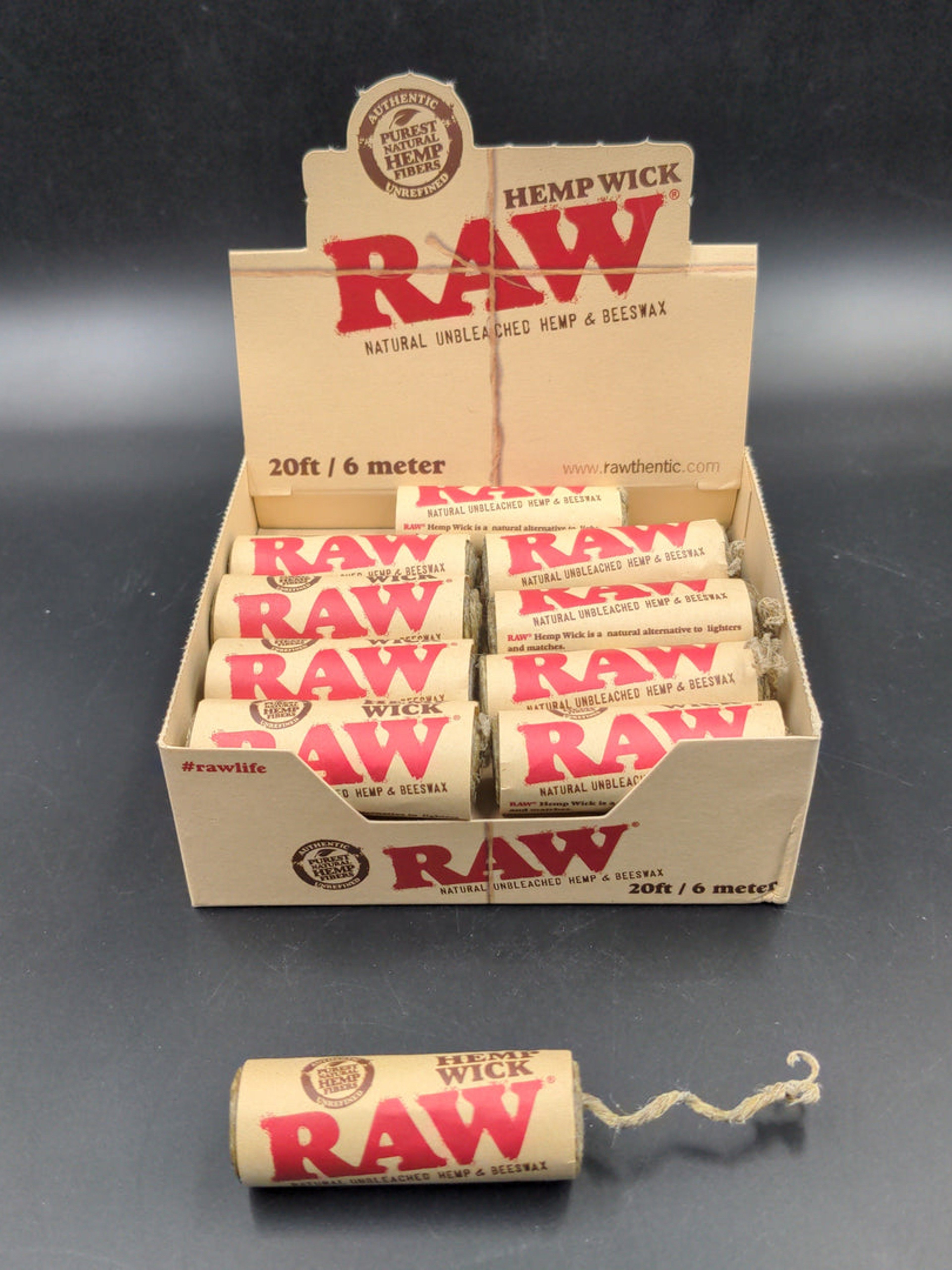 ($3) RAW NATURAL HEMP WICK ROLLS | 20FT EA image 0