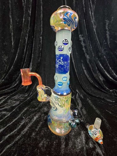 Preview pic of JBD X Long Island Glass 50th Anniversary Grateful Dead Collab Rig/Bong
