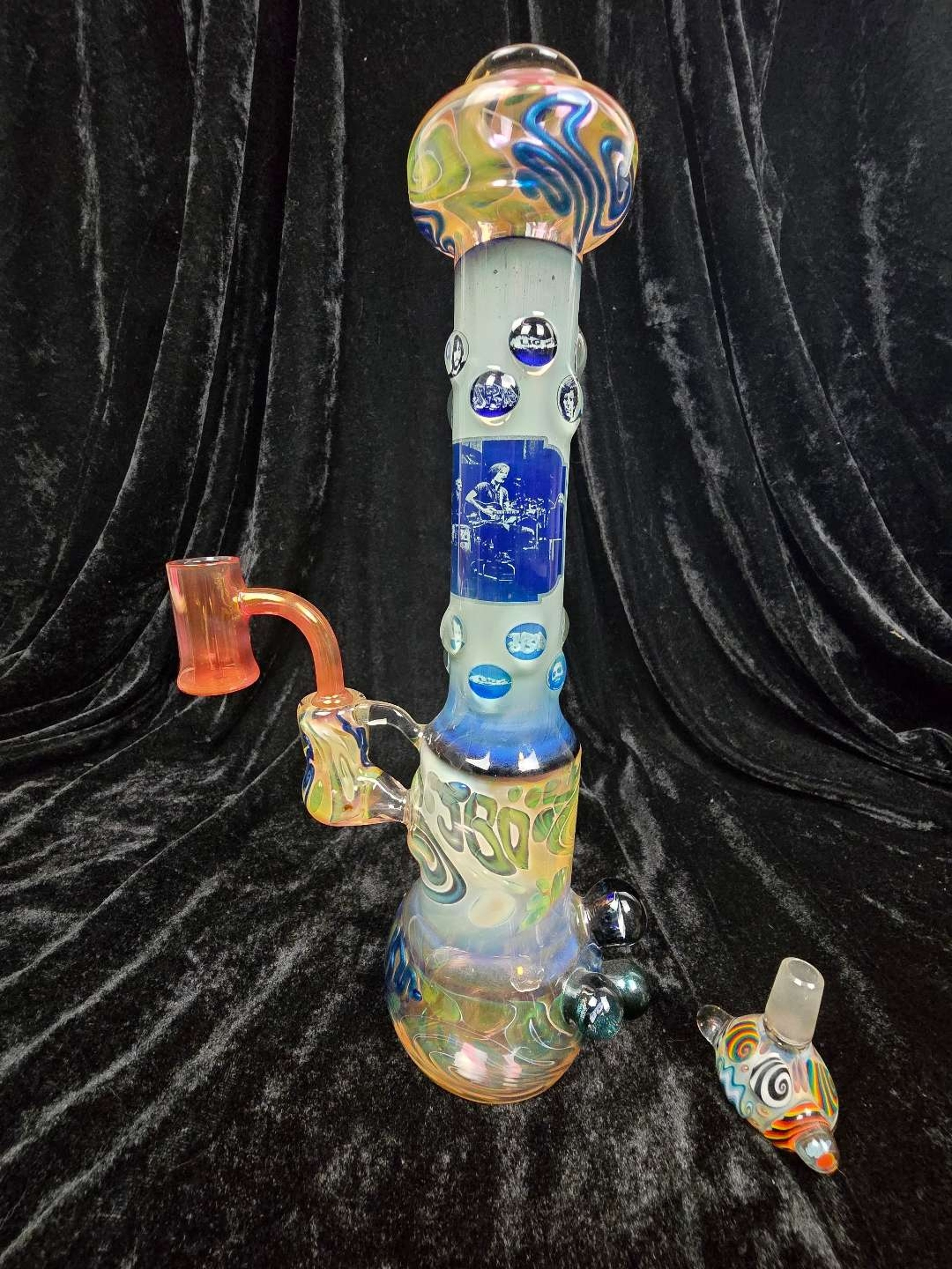 Preview pic of JBD X Long Island Glass 50th Anniversary Grateful Dead Collab Rig/Bong