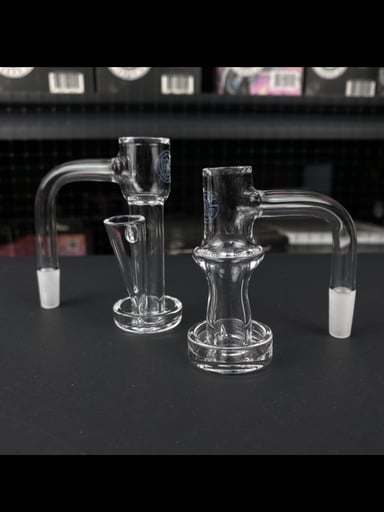 Preview pic of 2nd Quality 10/90 Gee West Terp Slide + Terp Stack Quartz Banger - 2pc