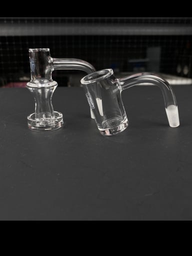 Preview pic of 2nd Quality 10/90 Gee West Terp Stack + Flat Bottom Quartz Banger - 2pc