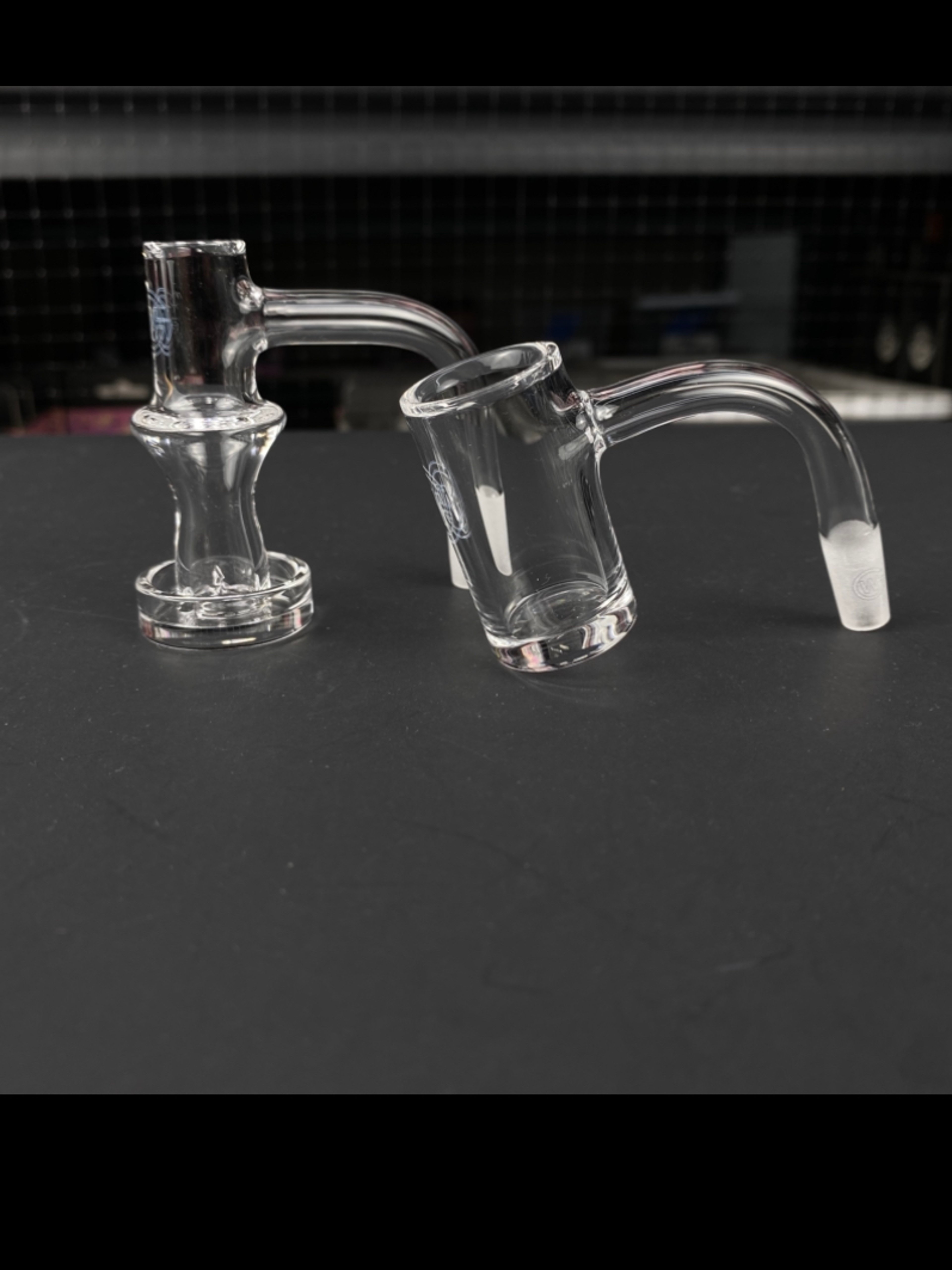 2nd Quality 10/90 Gee West Terp Stack + Flat Bottom Quartz Banger - 2pc image 0