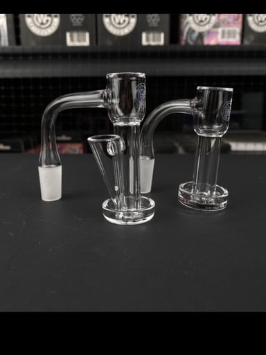 Preview pic of 2nd Quality 14/90 Gee West Terp Slurpwe + Terp Slide Quartz Banger - 2pc