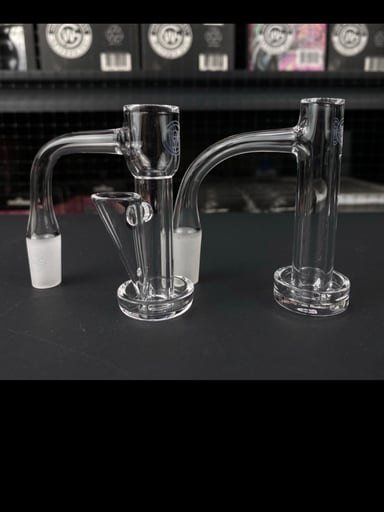 Preview pic of 2nd Quality 14/90 Gee West Control Tower + Terp Slide Quartz Banger - 2pcr