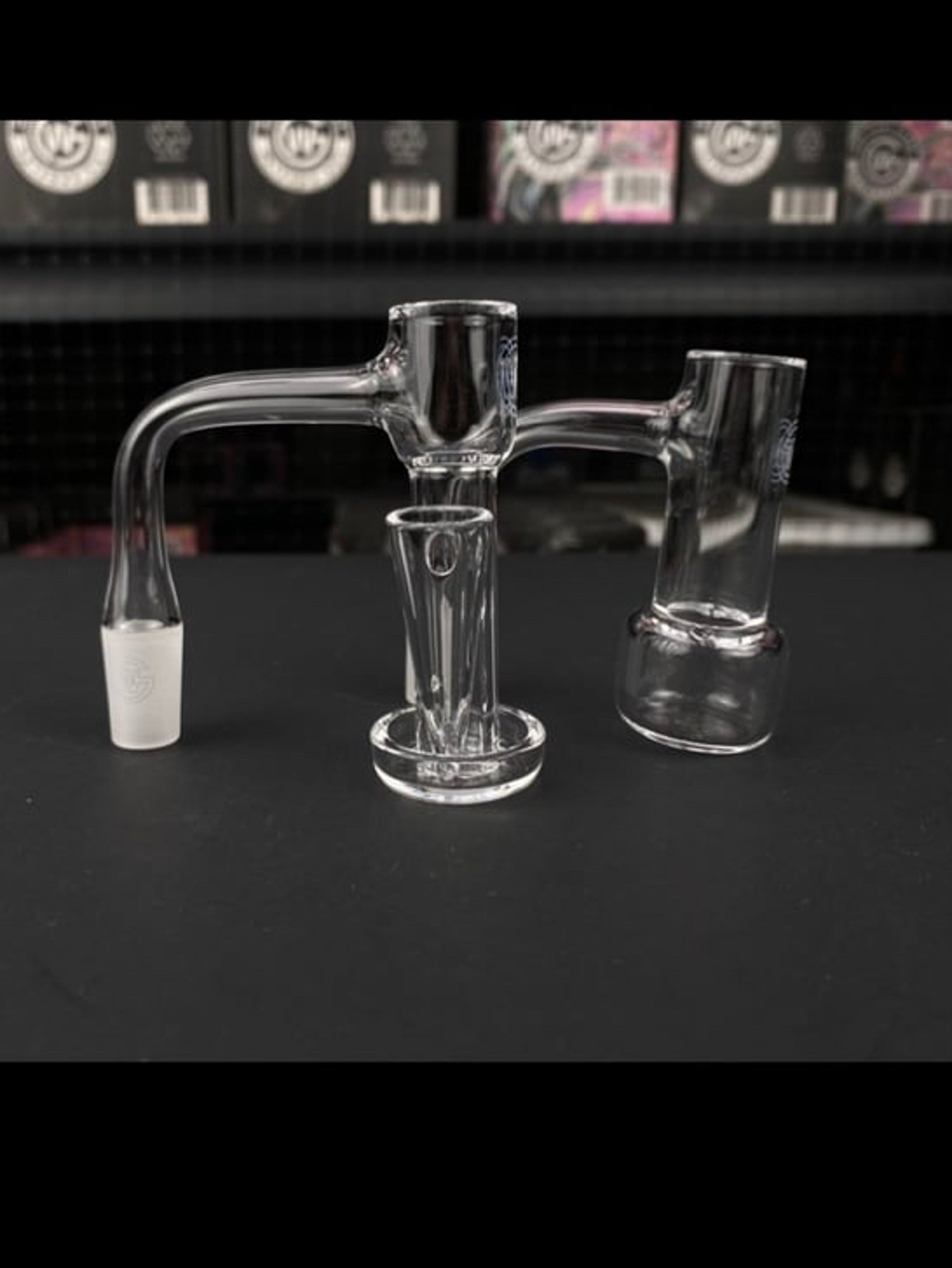 2nd Quality 14/90 Gee West Sherman + Terp Slide Quartz Banger - 2pc image 0
