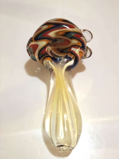 Preview pic of Wig Wag Colorwork Spoon with Gold Fumed Stem