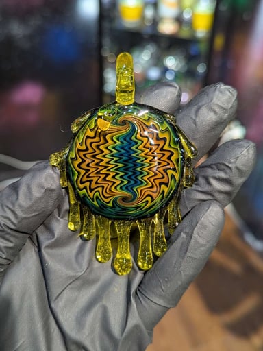 Preview pic of Wigwag Drip Pendant by Jakers Glass