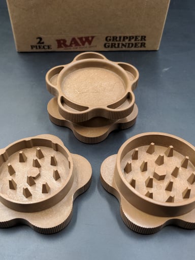 Preview pic of RAW GRIPPER GRINDER | 2PC | 2.5" | FINE GRIND V1