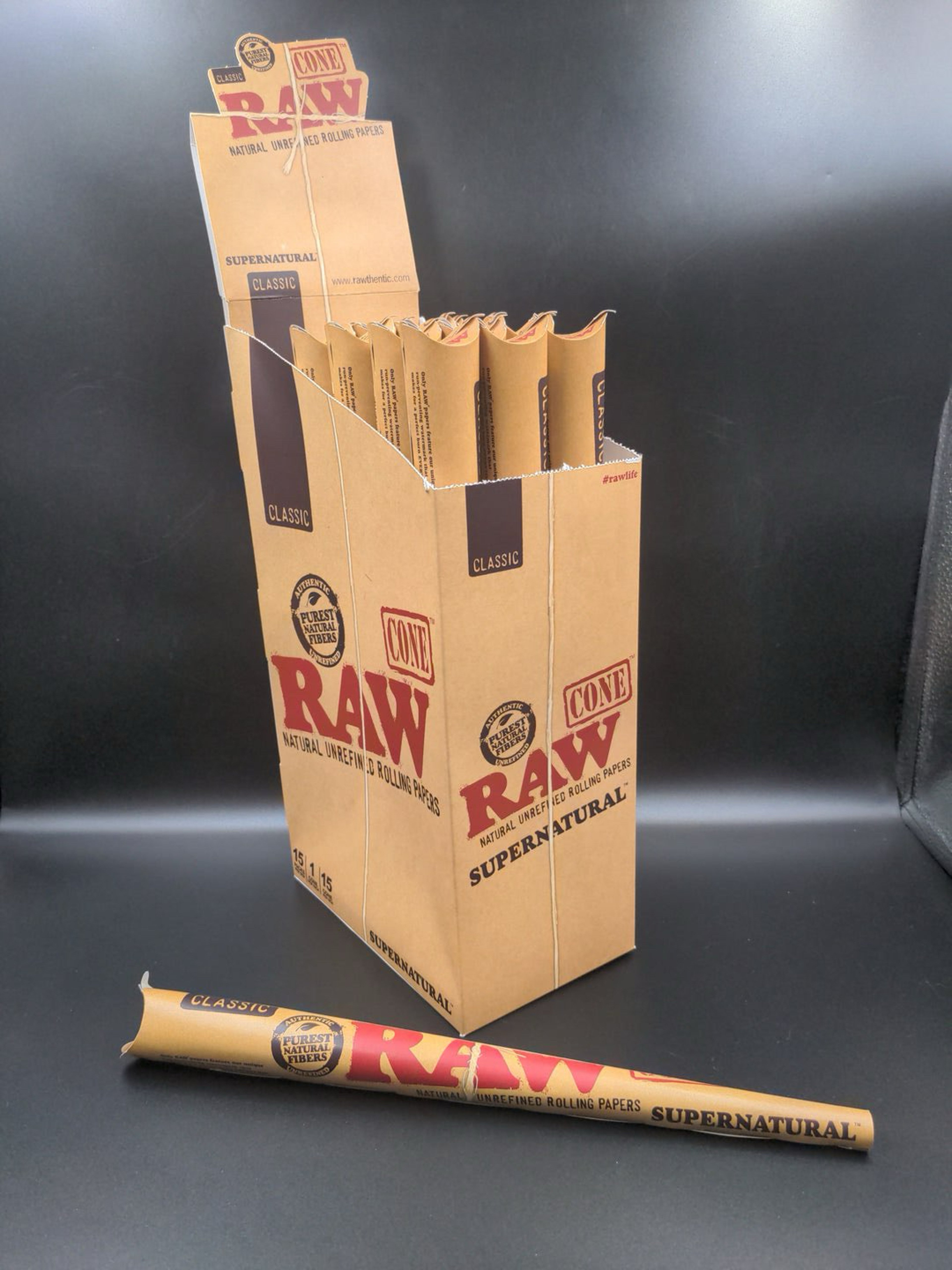 ($4) RAW CLASSIC SUPERNATURAL 12" CONE image 0