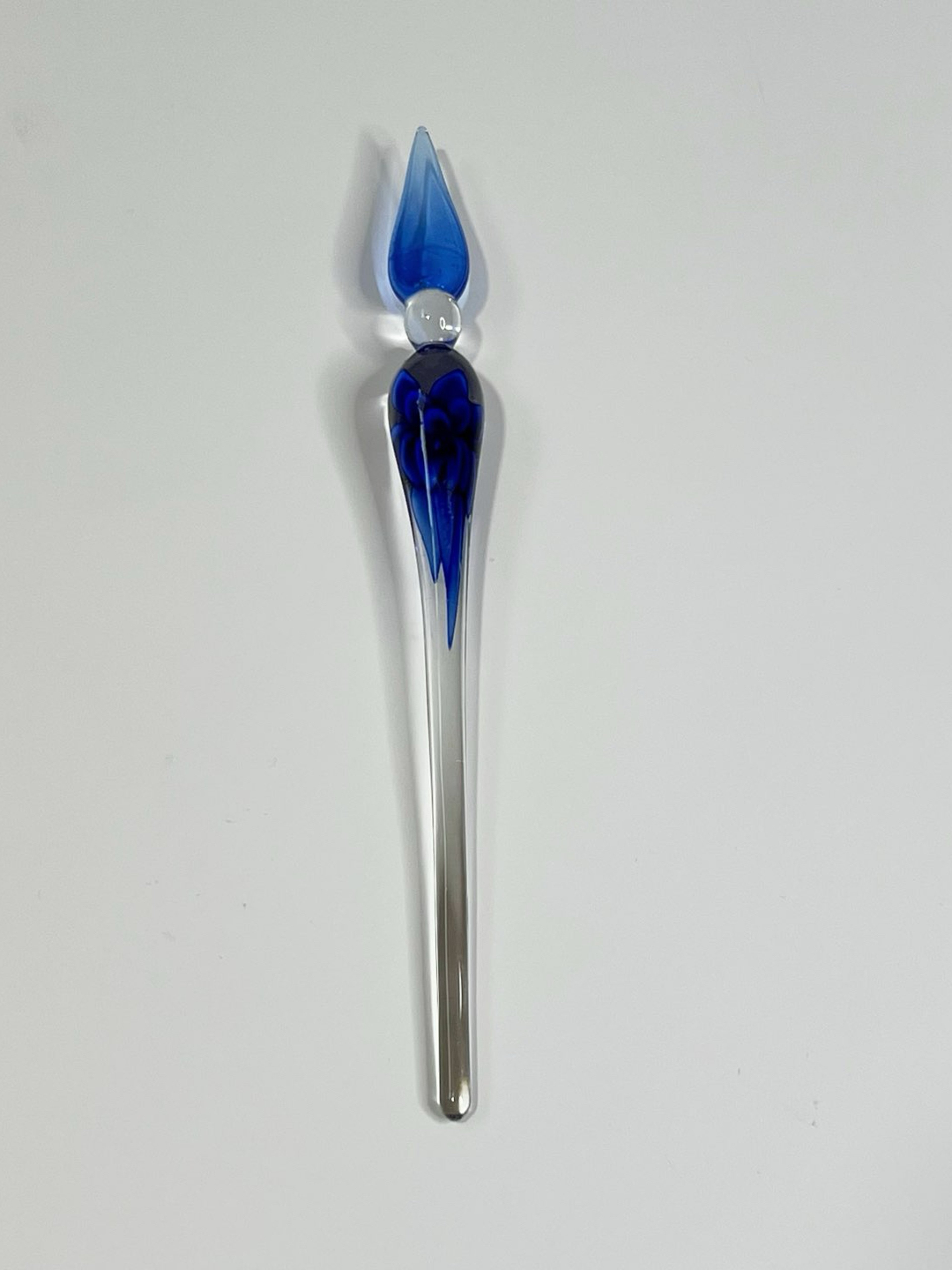Glasshouse Glass Dabber Poker Tool Blue 6” image 0