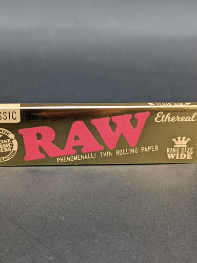 Preview pic of ($2.50) RAW ETHEREAL CLASSIC ROLLING PAPERS | 33PC | KING SIZE WIDE