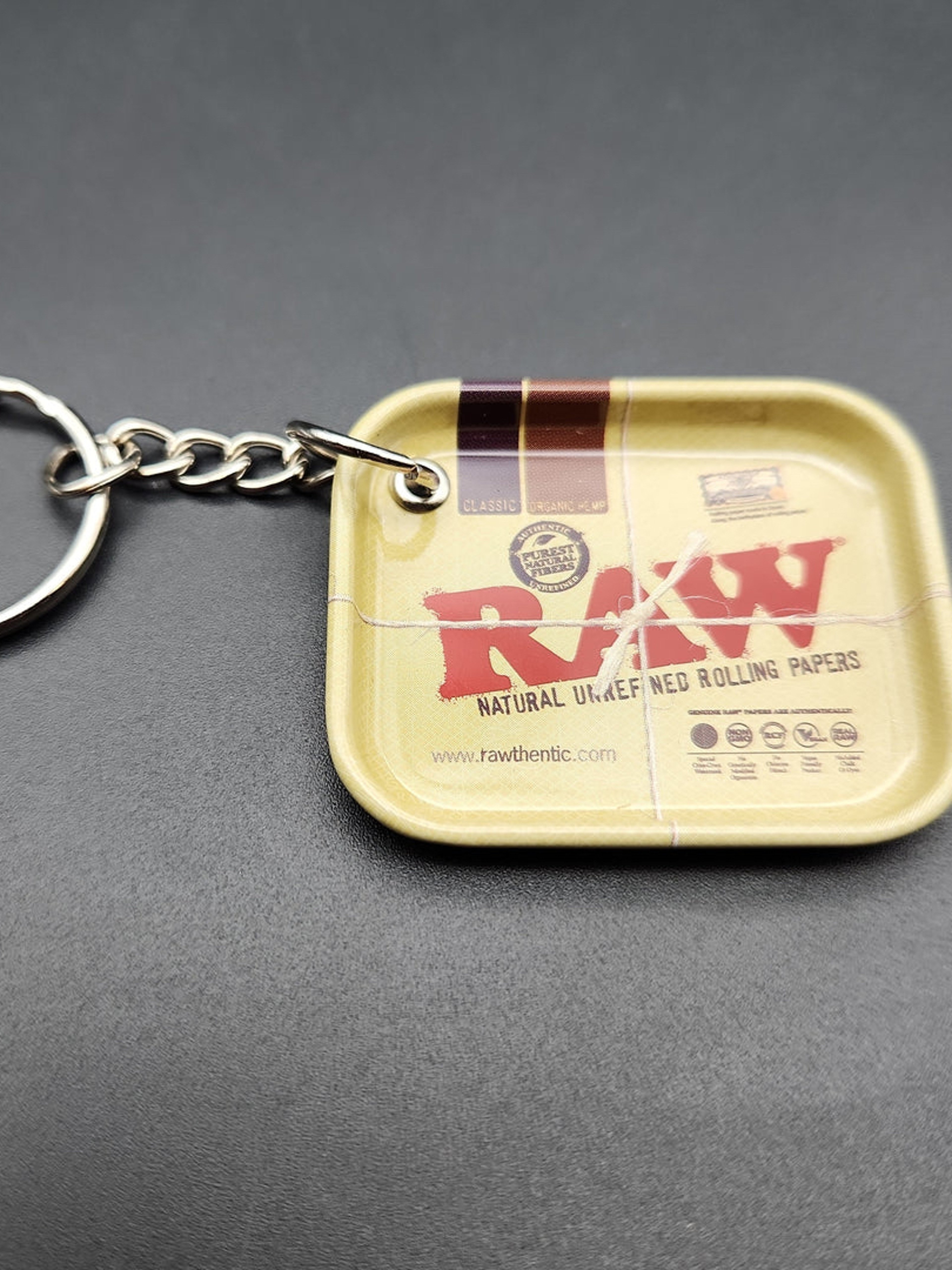Preview pic of RAW TINY ROLLING TRAY KEYCHAIN | 1.8" X 1.5"