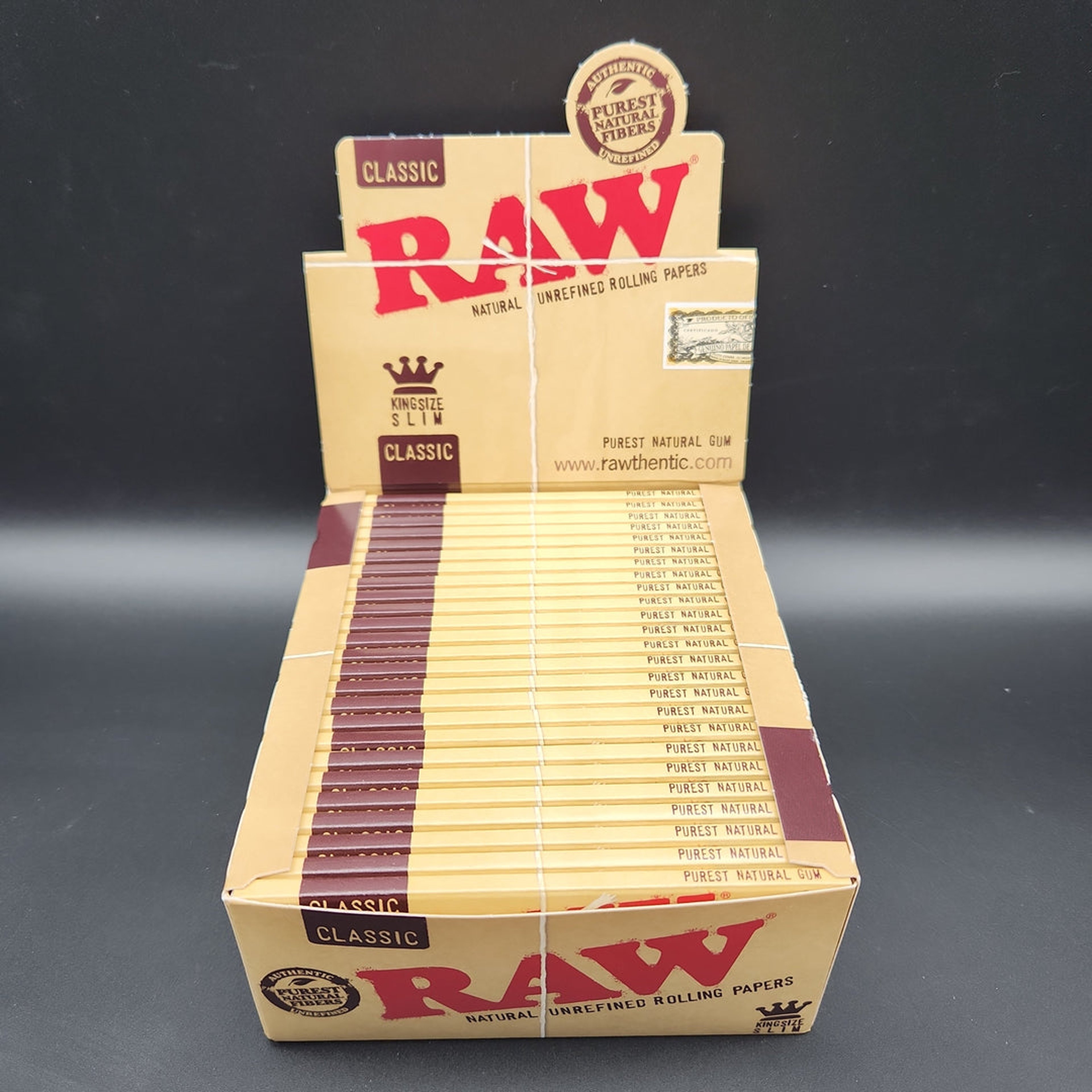 RAW CLASSIC ROLLING PAPERS - KING SIZE BOX image 0