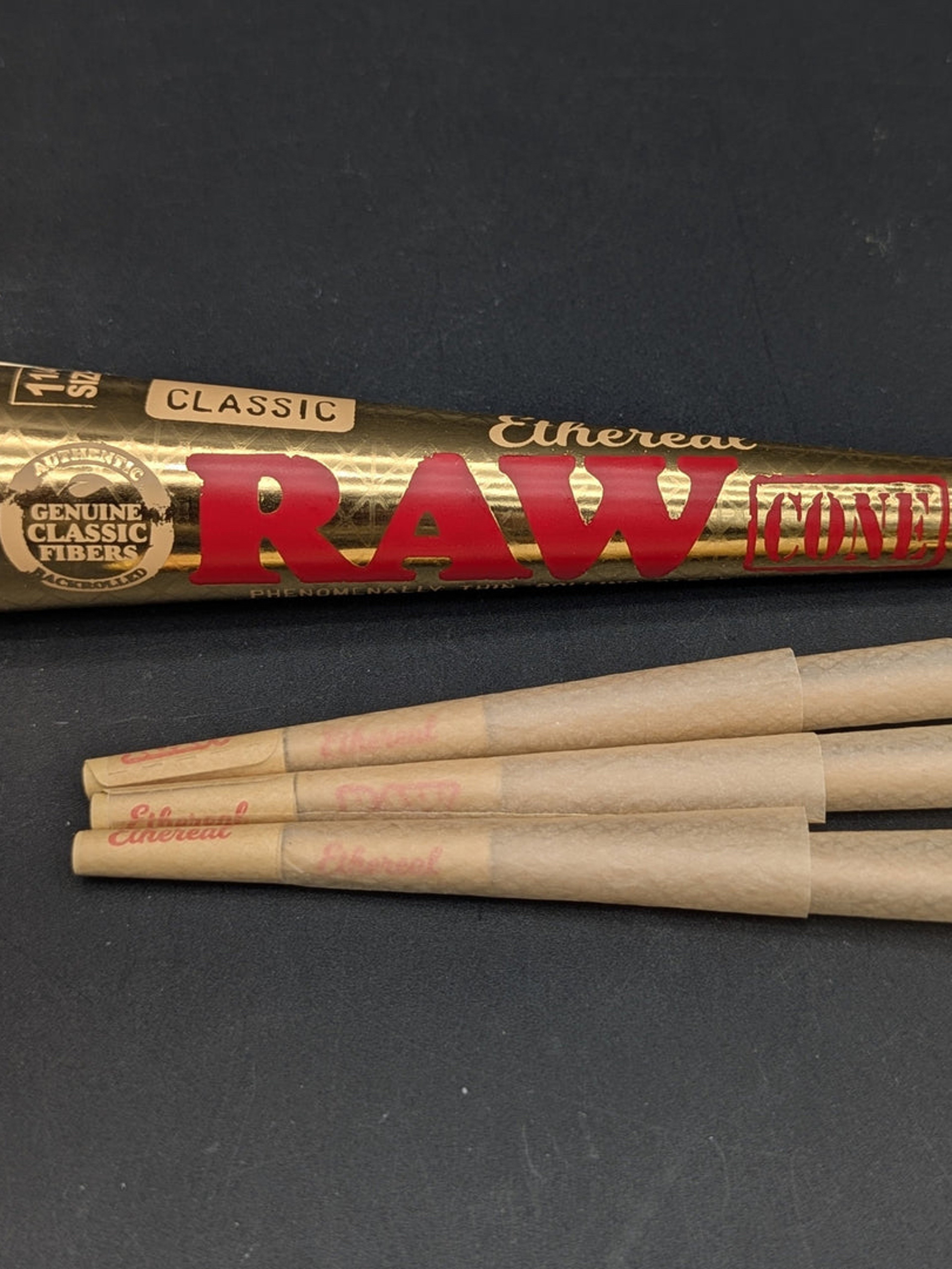 ($3.50) RAW ETHEREAL CONES - 1 1/4 - 6PK image 0