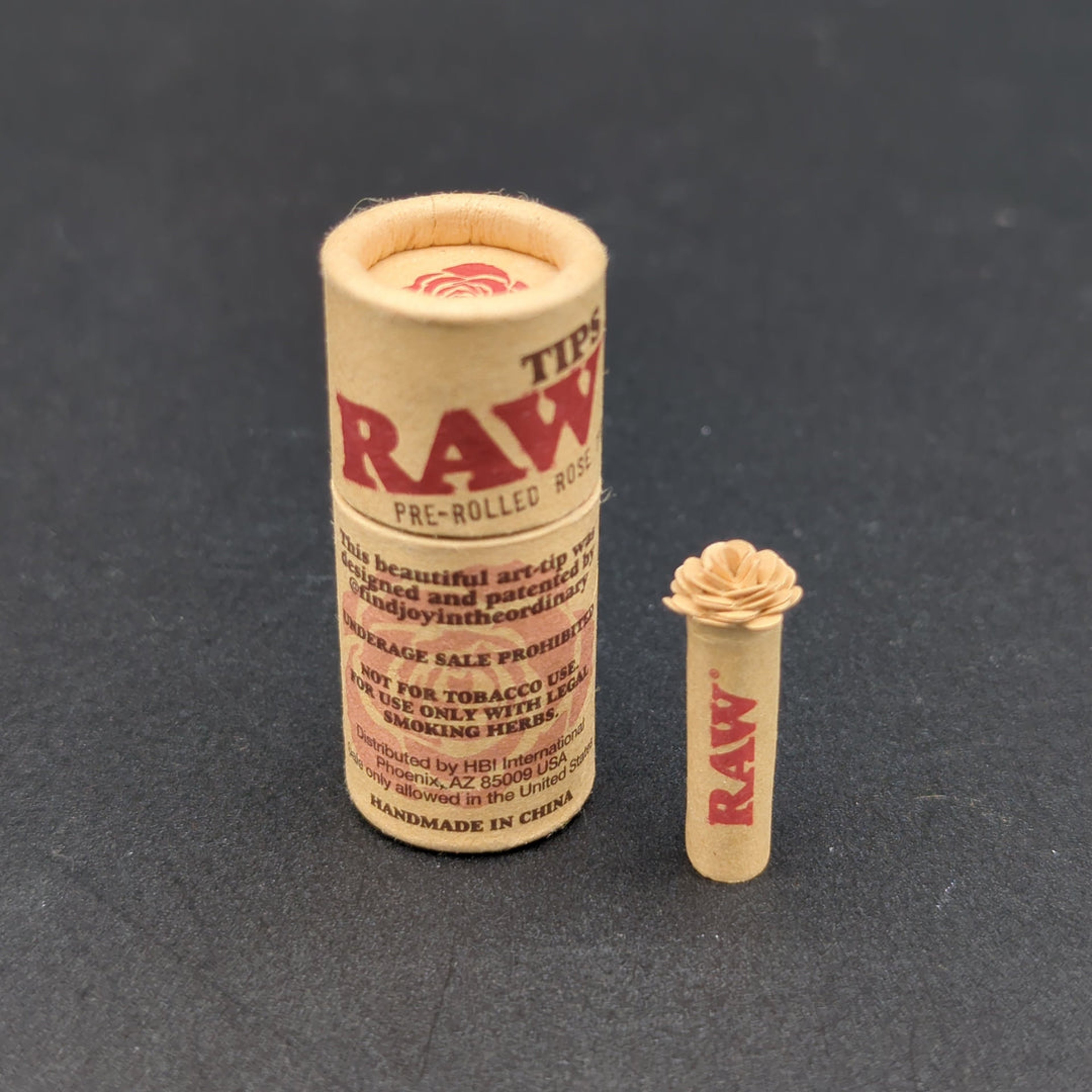 RAW PRE-ROLLED ROSE TIP | SINGLE TIP image 0