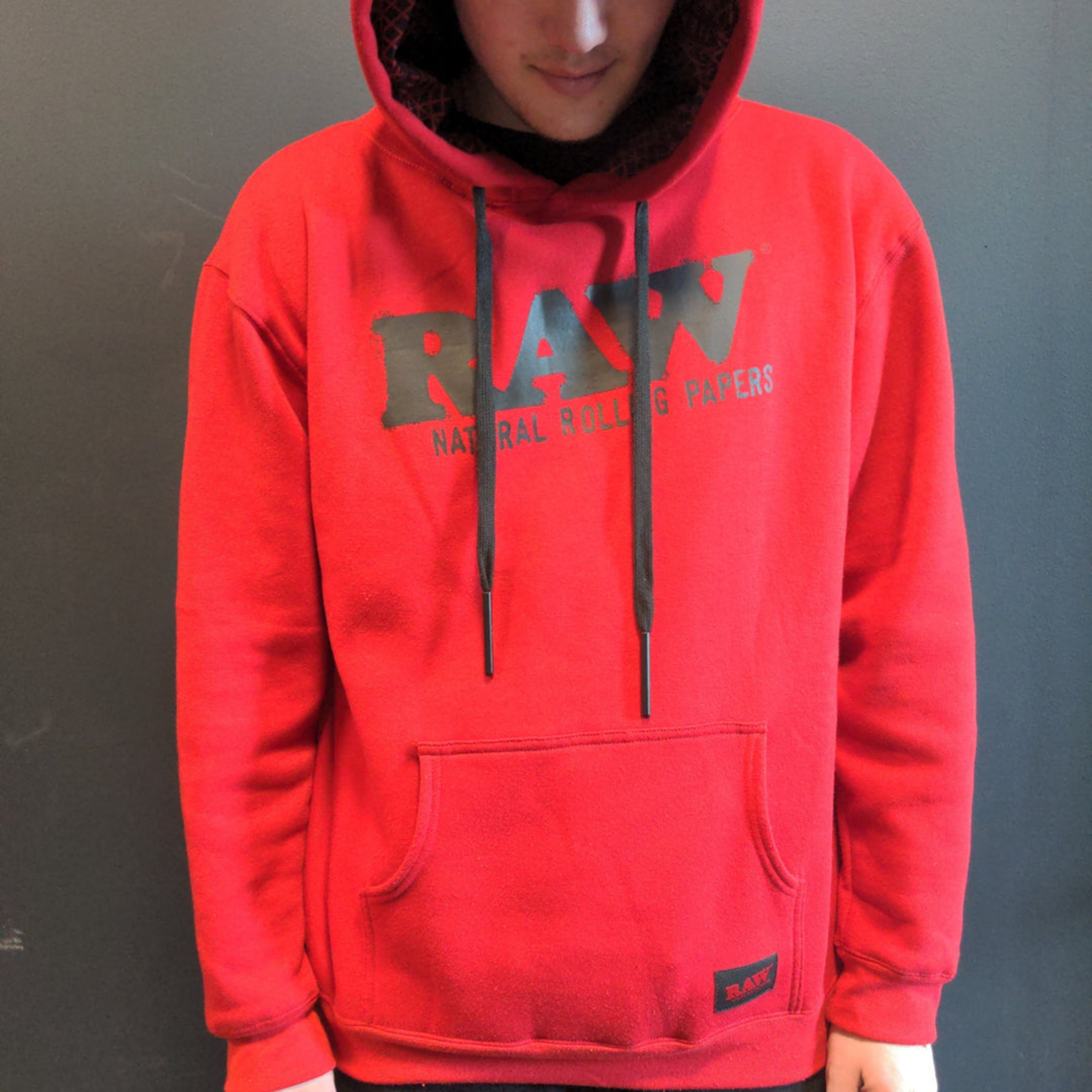 Preview pic of (Black or Red) RAW HOODIE