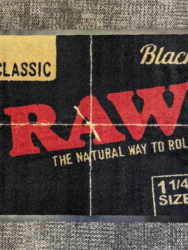 Preview pic of RAW BLACK DOOR MAT 1 1/4
