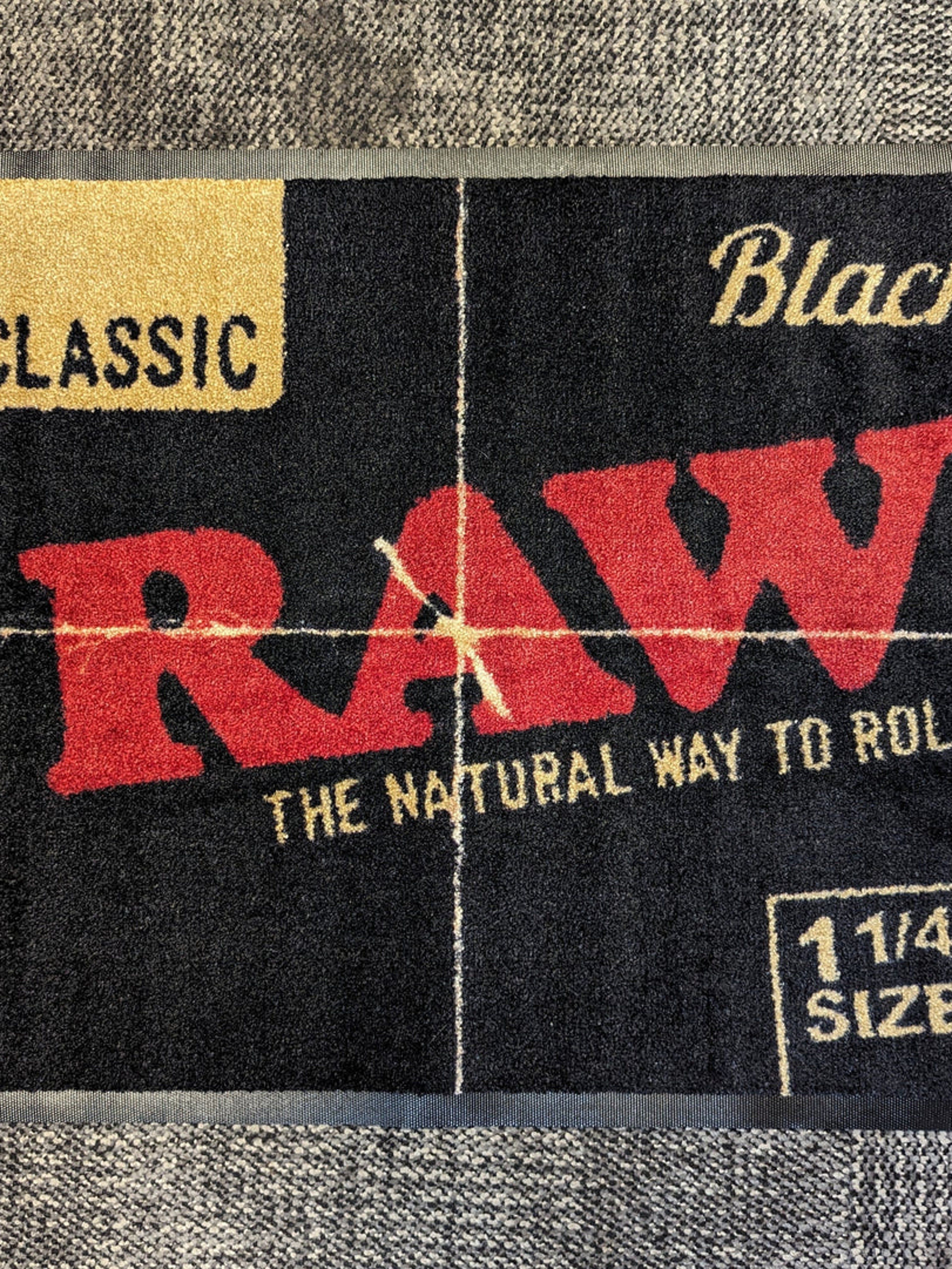RAW BLACK DOOR MAT 1 1/4 image 0