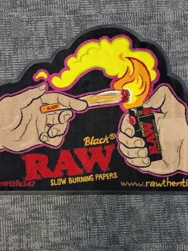 Preview pic of RAW® - BLACK LIT FLOOR MAT