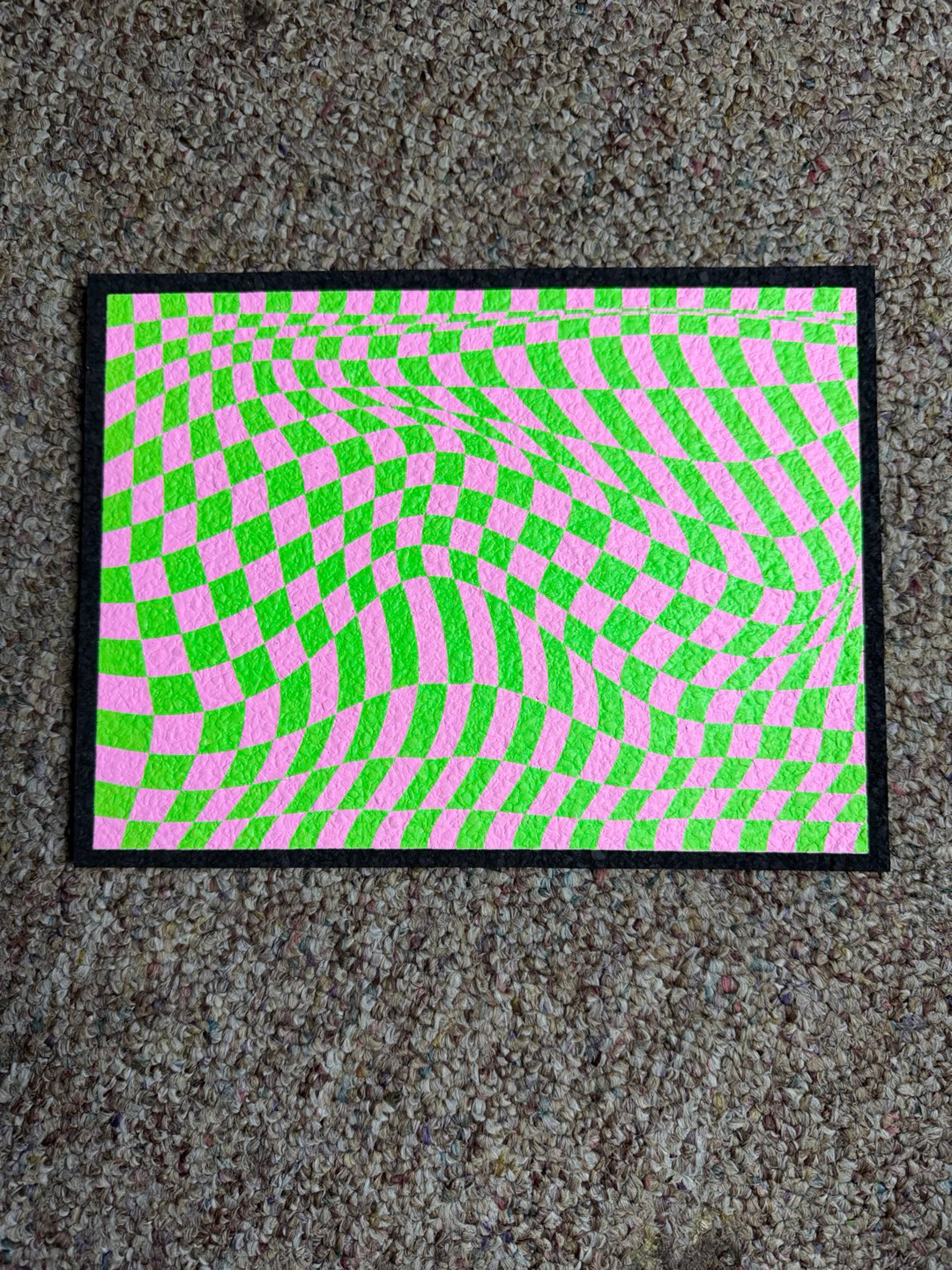 Uv/glow in the dark checkerboard image 0