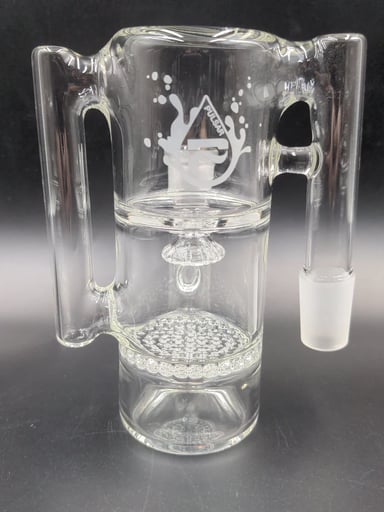 Preview pic of PULSAR HONEYCOMB/SHOWERHEAD RECYCLER ASH CATCHER - 18MM 90 DEGREES