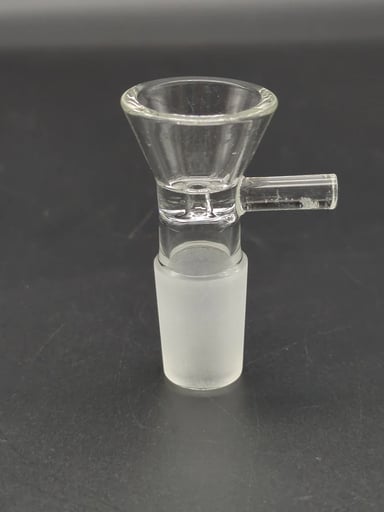 Preview pic of STANDARD GLASS BOWL WITH HANDLE 18MM MALE