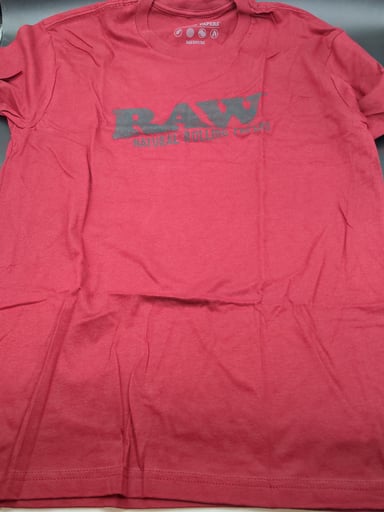 Preview pic of RAW T SHIRT - RED LOGO
