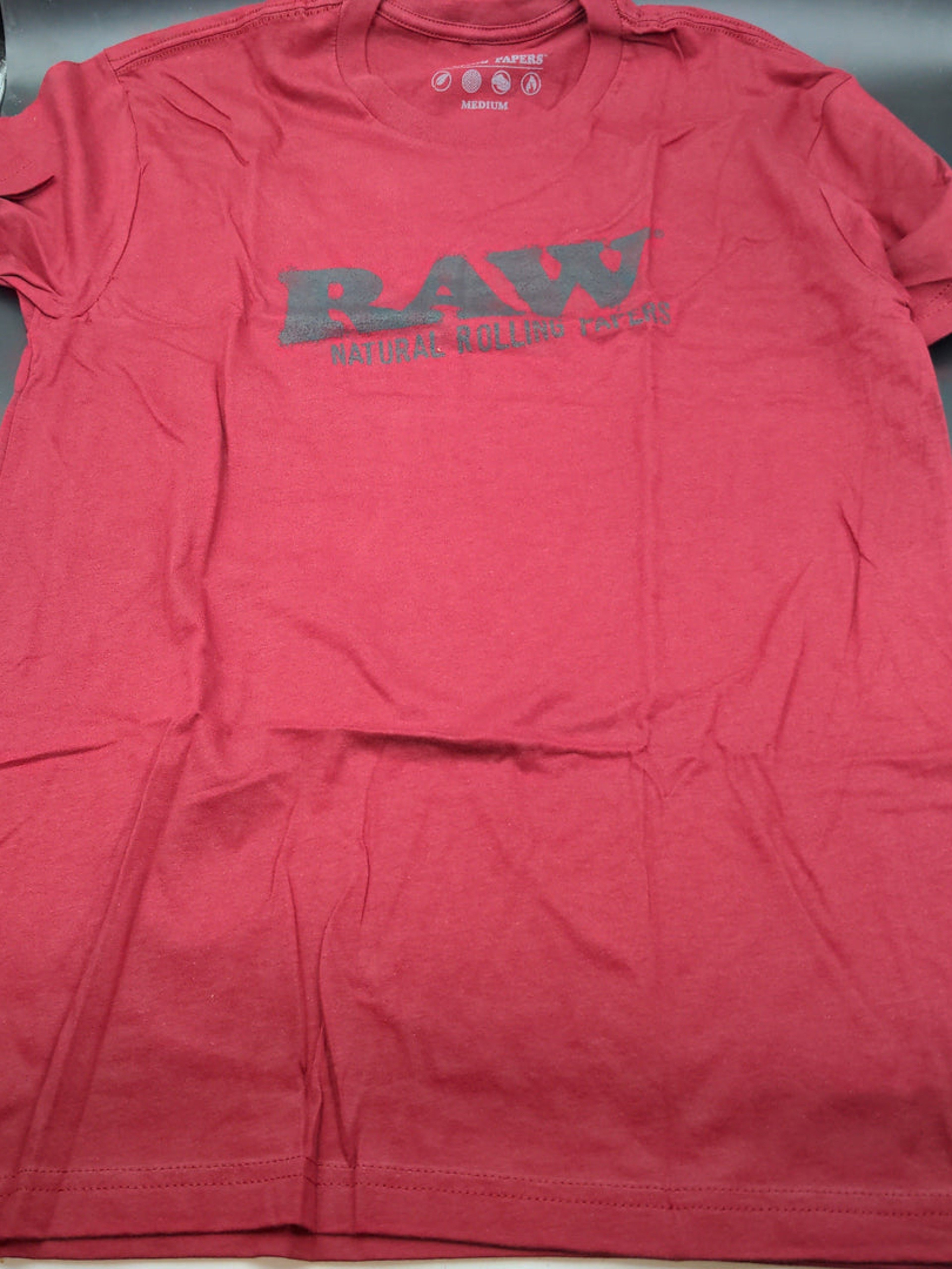 Preview pic of RAW T SHIRT - RED LOGO