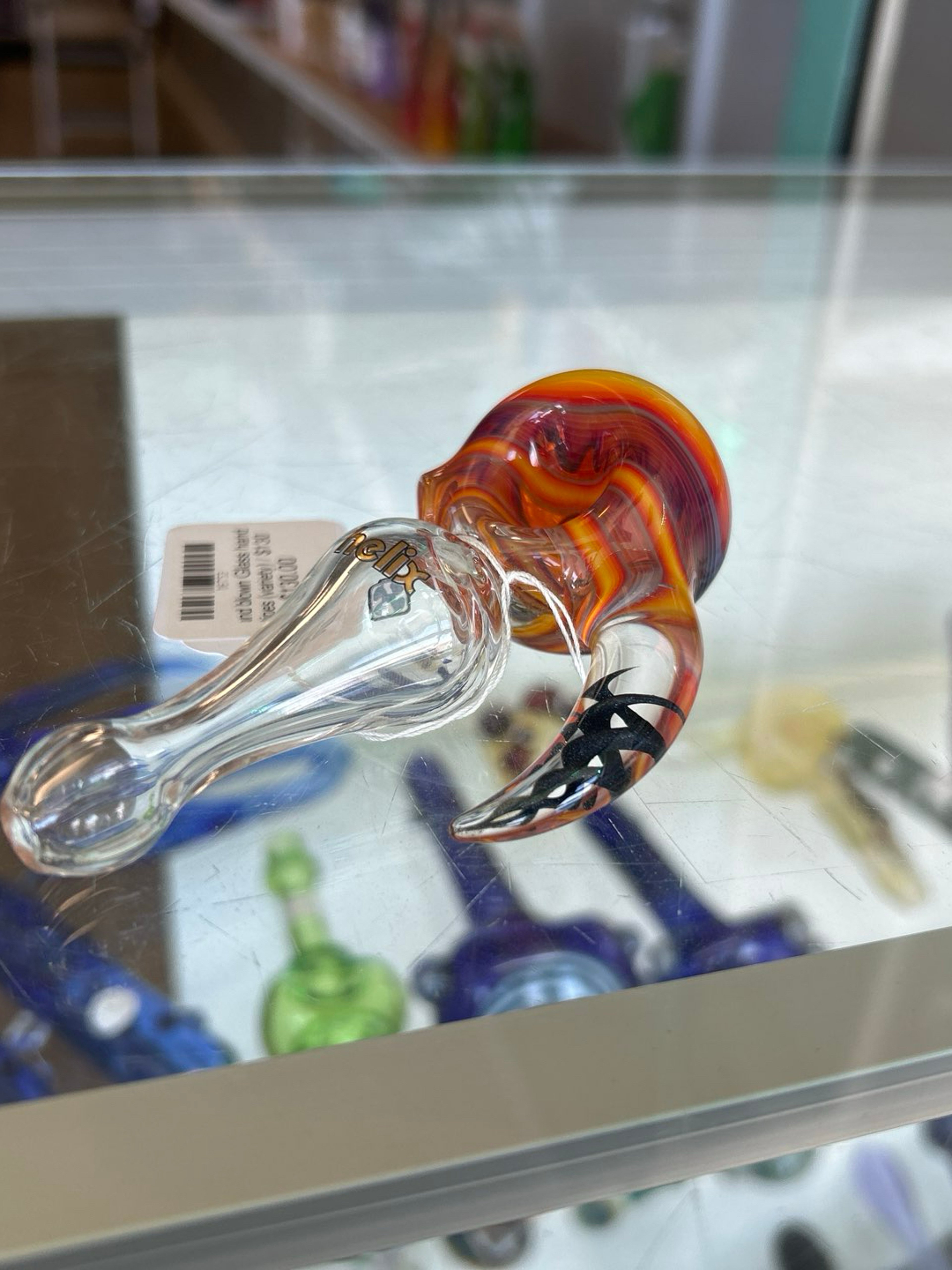 Preview pic of Handblown william "boxfan" helix pipe